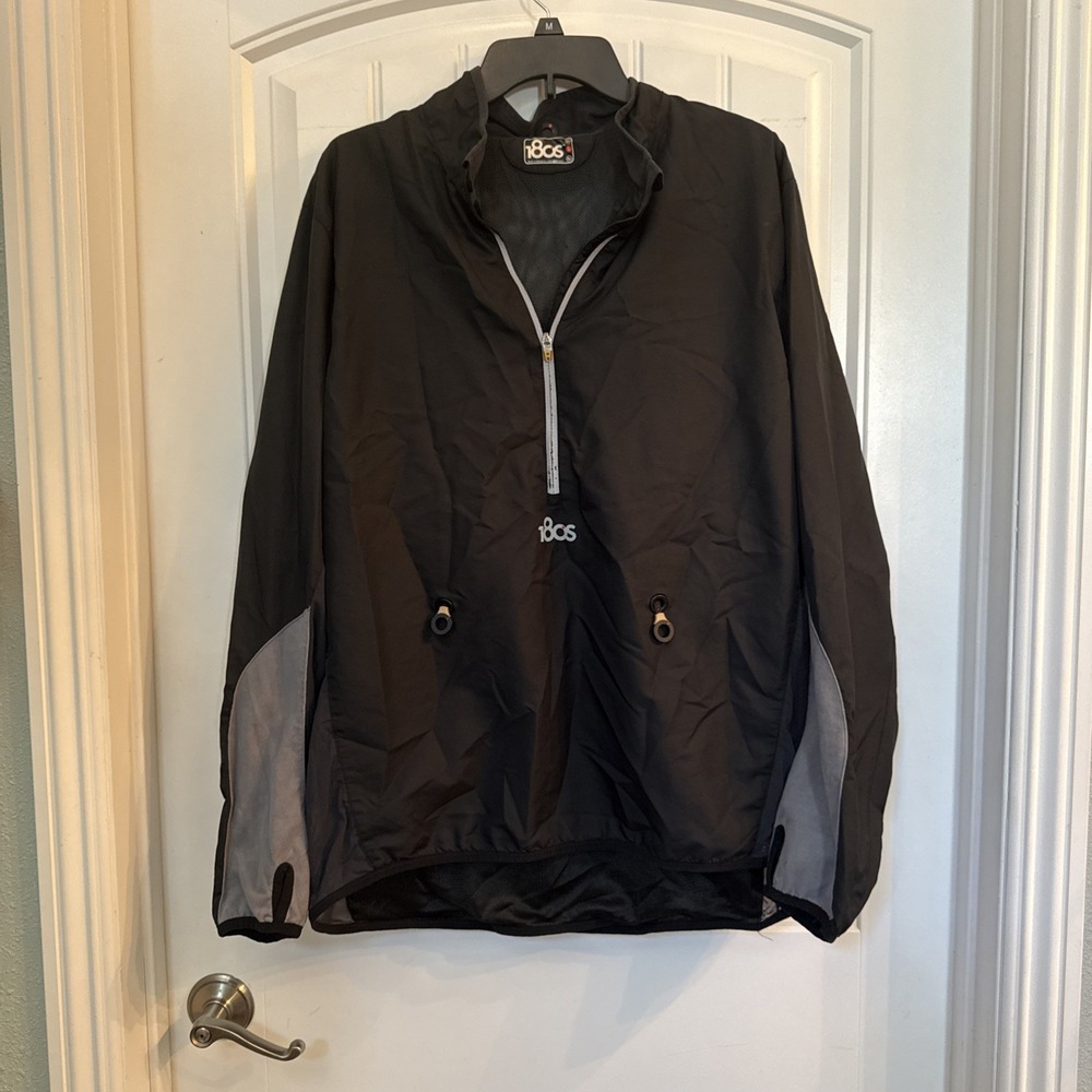 180S BLACK QUANTUM VENT JACKET MEN'S Large EUC Running/cycling Jacket.
